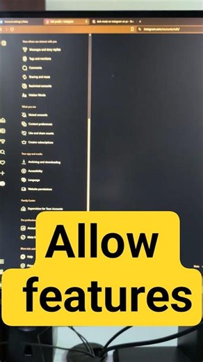 Instagram Allow features On PC #Instagram #InstagramTips #SocialMedia #Tutorial #PC #In
