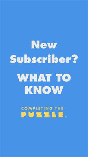 Just starting a subscription with us? Here’s what to do while you’re waiting for your first puzzle and throughout your subscription to get the puzzles you love most. Check out our other pinned videos and links on our profile for more info on how the subscription works. And we’ve got links in our bio to our blog with tips, handy puzzle accessories, and more! Let us know if you have any questions, and Happy Puzzling! #completingthepuzzle #puzzlerental #puzzlesubscription #netflixforpuzzles #puzzle
