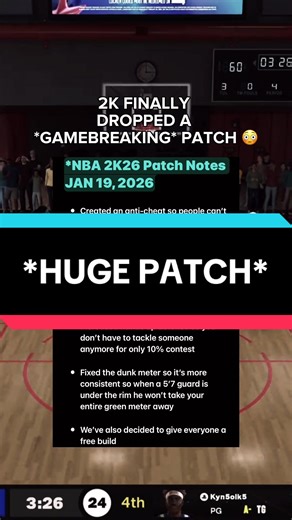 THANK YOU 2K!!! FINALLY #NBA2k26 #nba2k #mikewang #ronnie2k #bestbuild2k26