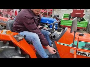 Japanese Kubota L1-245 tractor, 25HP, 4x4, with tiller!