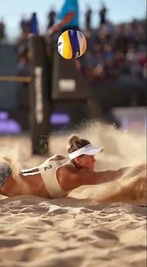 Epic Beach Volleyball Defense! #CloseRally #BallSaved #BeachVolleyball