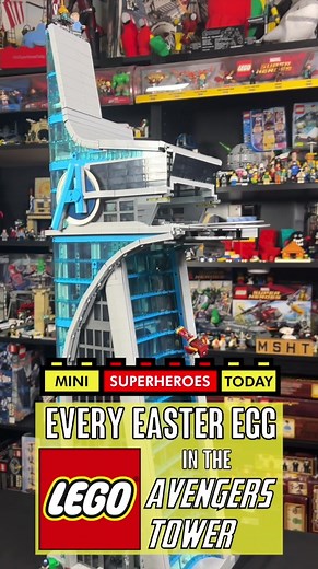 Every Easter Egg in the LEGO Avengers Tower ✅ Which one is your personal favorite? Thanks to Lego for sending this my way for an early review! #lego #legomarvel #marvel #marvelfan #marvelfans #mcu #avengers #avengerstower #legocollection #legocollector #legocollectors #legoreview #rlfmreview #loki #ironman #hulk #thor #captainamerica