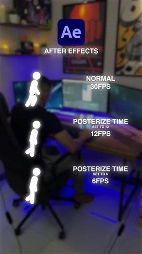 فهم تأثير Posterize Time في برنامج Adobe After Effects