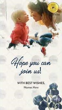 Baptism Invitation Video | Christening Invitation | +918879794909