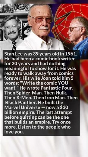 5 Words From His Wife Made Stan Lee Build a $30 Billion Empire