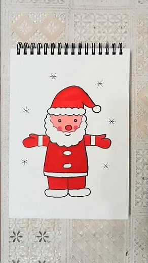 Christmas Santa Claus Drawing | Easy Santa For Beginners | How To Draw Christmas Santa