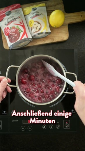 Selbstgemachte Kirschmarmelade mit weniger Zucker? Geht ganz einfach! ✨🍒 | borchers