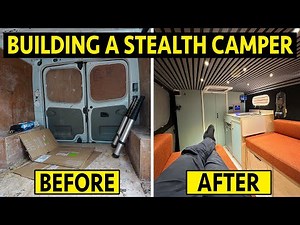BUILDING THE ULTIMATE STEALTH CAMPER VAN FULL BUILD TIMELAPSE