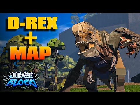 Jurassic Blocky D-Rex + Map Showcase | Roblox