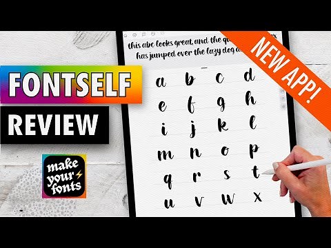 How I created my own font on iPad: Fontself Review & Tutorial ✨