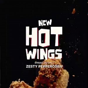 Time to roll up your sleeves. KFC’s new Hot Wings are in town! 🌶 Sprinkled with zesty peppercorn – these tiny bursts of delicious fried chicken are a perfect side kick to any meal! Order it now on the KFC app. | KFC