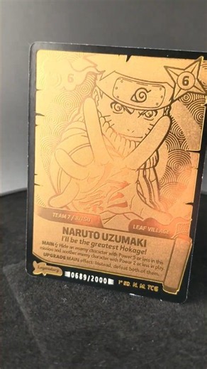Naruto Uzumaki 22K Gold legendary - I'll Be the greatest Hokage!✨🍥 Naruto Mythos set 1 Konoha Shidō