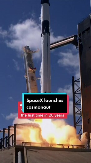 SpaceX and NASA launch a multinational crew on a trip to the International Space Station. The rocket had astronauts from the US, Japan, and Russia on board as it left the Kennedy Space Centre #NASA #space #launch #rocket #spacex