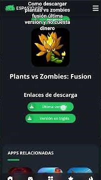 como.descargar plantas vs zombies fusión última versión gratis