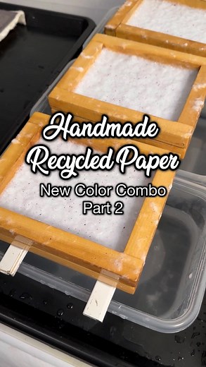 Lindsey on Instagram: "It was certainly an exciting papermaking session. Lesson learned though. Hopefully this will help all of you so you don’t have to dig out the drill and mixer in the middle of papermaking 🤣"