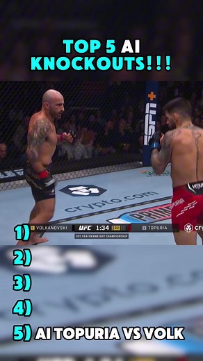 UFC Knockouts: Ilia vs Volk Highlights