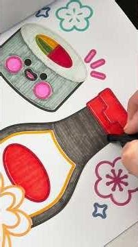 Coloring Kawaii Food 🍣✨ | Sushi & Cute Treats ASMR Short