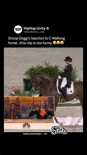 Snoop Dogg reacting to C Walking horse is hilarious 🤣🤣 Follow the Page for Daily HipHop Content ❗ @hiphop__unity 🔥🔥🔥 _____________ #snoopdogg | HipHop Unity