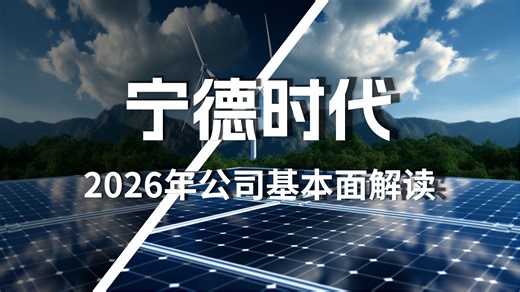 宁德时代2026年最新基本面解读