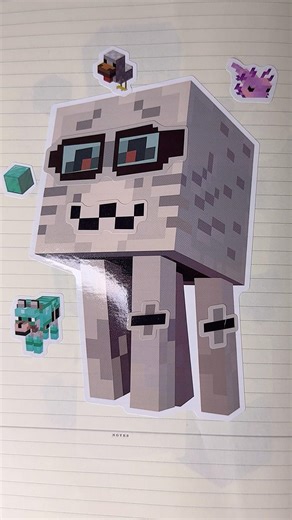 Sticker DIY x Skeleton 💀 From Minecraft #minecraft #stickers