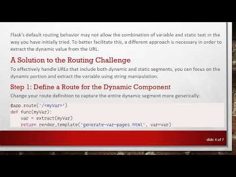 Handling Routes in Flask with Both Dynamic and Static Components
