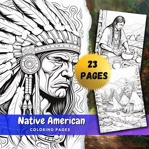 Native American Coloring Book With Beautiful Designs for Color Art Therapy Indigenous Day Gift Instant Download - Etsy