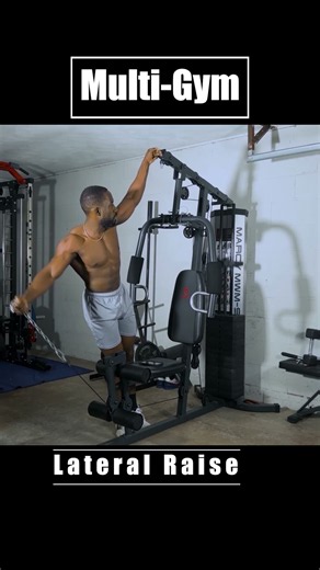 Marcy Multi Gym Lateral Raise Demonstration