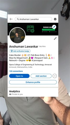 Linkedin profile Hack✅ #shorts #viral #trending #linkedin #tech