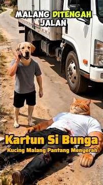 The Unlucky Cat Never Gives Up Fighting to Save His Father and Mother in the Cartoon Si Bunga #ca...