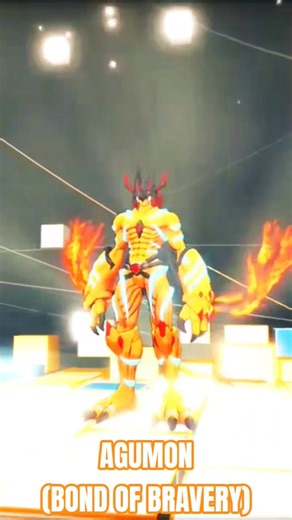 Agumon MEGA WARP DIGIVOLVE TOOO... AGUMON(Bond of Bravery)!! #digimonstorytimestranger #ps5 #shorts