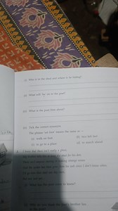 Questions on the poem 'The Shed':Who is in the shed and where... | Filo