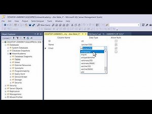 How to create a table?