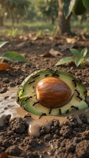 🥑 Avocado Life Cycle 🌱 | From Fallen Fruit to Giant Tree | Nature Reborn #Shorts