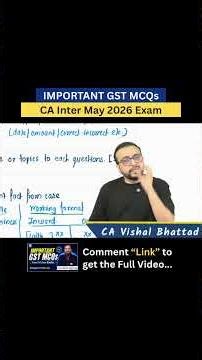 How to Solve GST MCQs in Record Time! 🎯 | 5-Step Smart Strategy | CA Inter May 2026