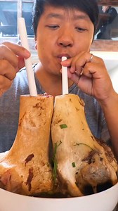DINOSAUR sized Bone Marrow that you drink through a straw I'm at Gao Viet Kitchen in San Francisco, where you can sip dinosaur-sized Vietnamese bone marrow through a straw! #foodieadventure #LasVegasEats #SeafoodStew #CasinoDining #LocalSecrets #OysterBar #reels #reel | Strictly Dumpling