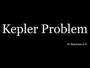 Kepler problem laws of planetary motion