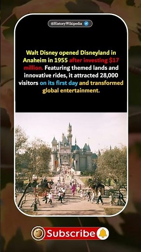 The Magical Opening of Walt Disney’s First Park (1955) 🎢 #Disneyland