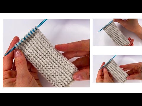 Crochet VIRAL Twisted Braid👌 Tunisian Crochet Stitch Tutorial 🧶