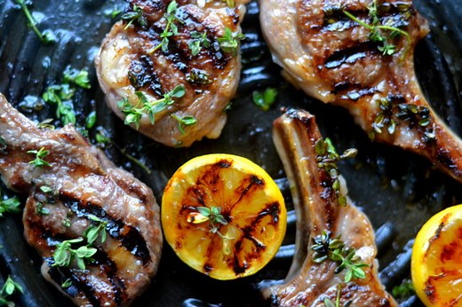 Easy Lemon Thyme Lamb Chops