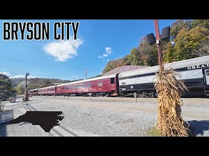 Bryson City, North Carolina I Smoky Mountains Railroad I Tourist City I Tuckasegee River I 4K