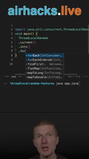 Convenient ThreadLocalRandom.stream() Implementation #java #shorts #coding #airhacks
