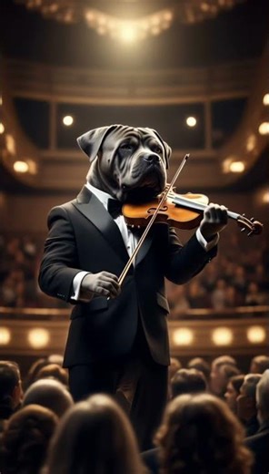 NEAPOLITAN MASTIFF Plays Violin like a PRO!🎻⚡️
