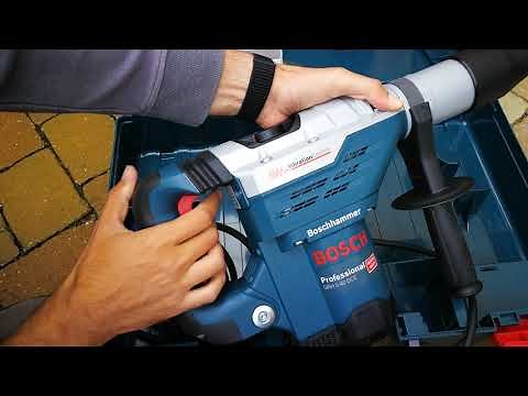Unpacking / unboxing rotary hammer with SDS max Bosch GBH 5-40 DCE 0611264000