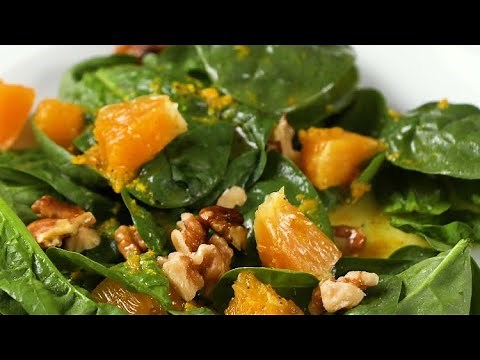 Nourish PA: Orange Spinach Salad with 2-Minute Dressing