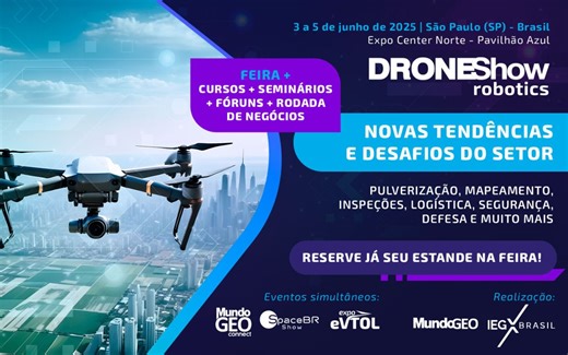 Feira DroneShow Robotics 2025 reunirá principais marcas de drones do mundo