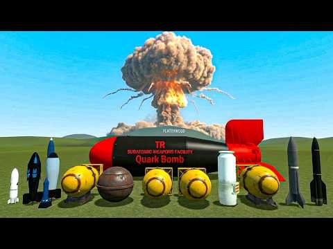 Testing EVERY Nuclear Bomb in Gmod | Ultimate Explosion Test