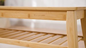Watch Nnewvante Bamboo Bench Detail Presentation on Amazon Live