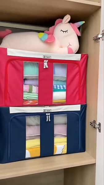 Foldable Clothes Storage Bags For Wardrobe Organiser Online available on Amazon Flipkart