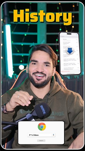 Hamza Hussaini | ‼️ Chrome History Permanent Delete 🤯😱💀 Watch For End #chrome #history #phonehistory #delete #search #safesearch #seo #incognito #website... | Instagram