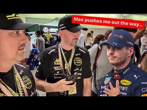 I GET PUSHED BY MAX VERSTAPPEN AT F1! *CONFRONTATIONAL*